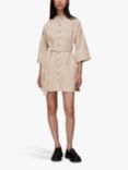 Whistles Cord Mini Shirt Dress, Ivory