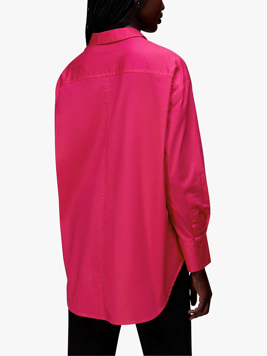 Buy Whistles Oversized Shirt, Pink Online at johnlewis.com