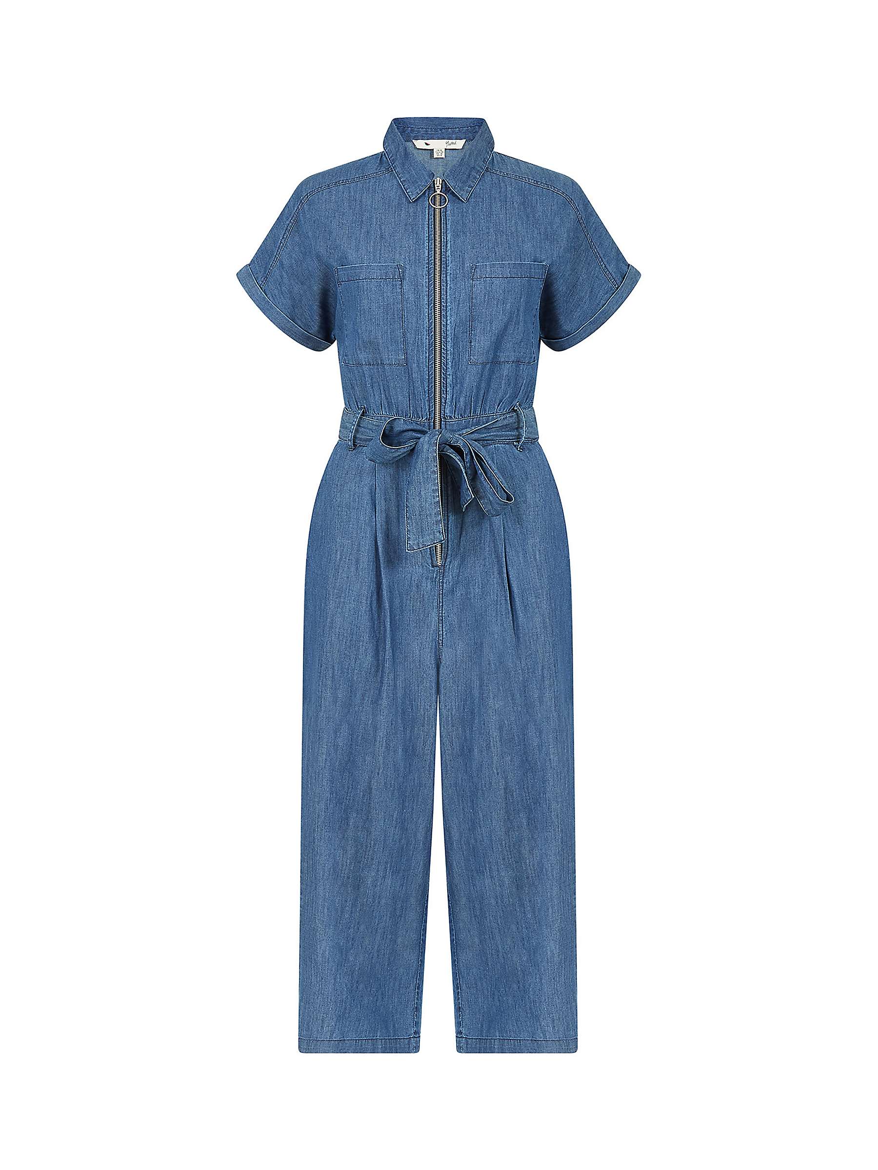 Buy Yumi Chambray Utility Boiler Suit, Blue Online at johnlewis.com
