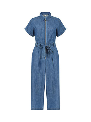 Yumi Chambray Utility Boiler Suit, Blue