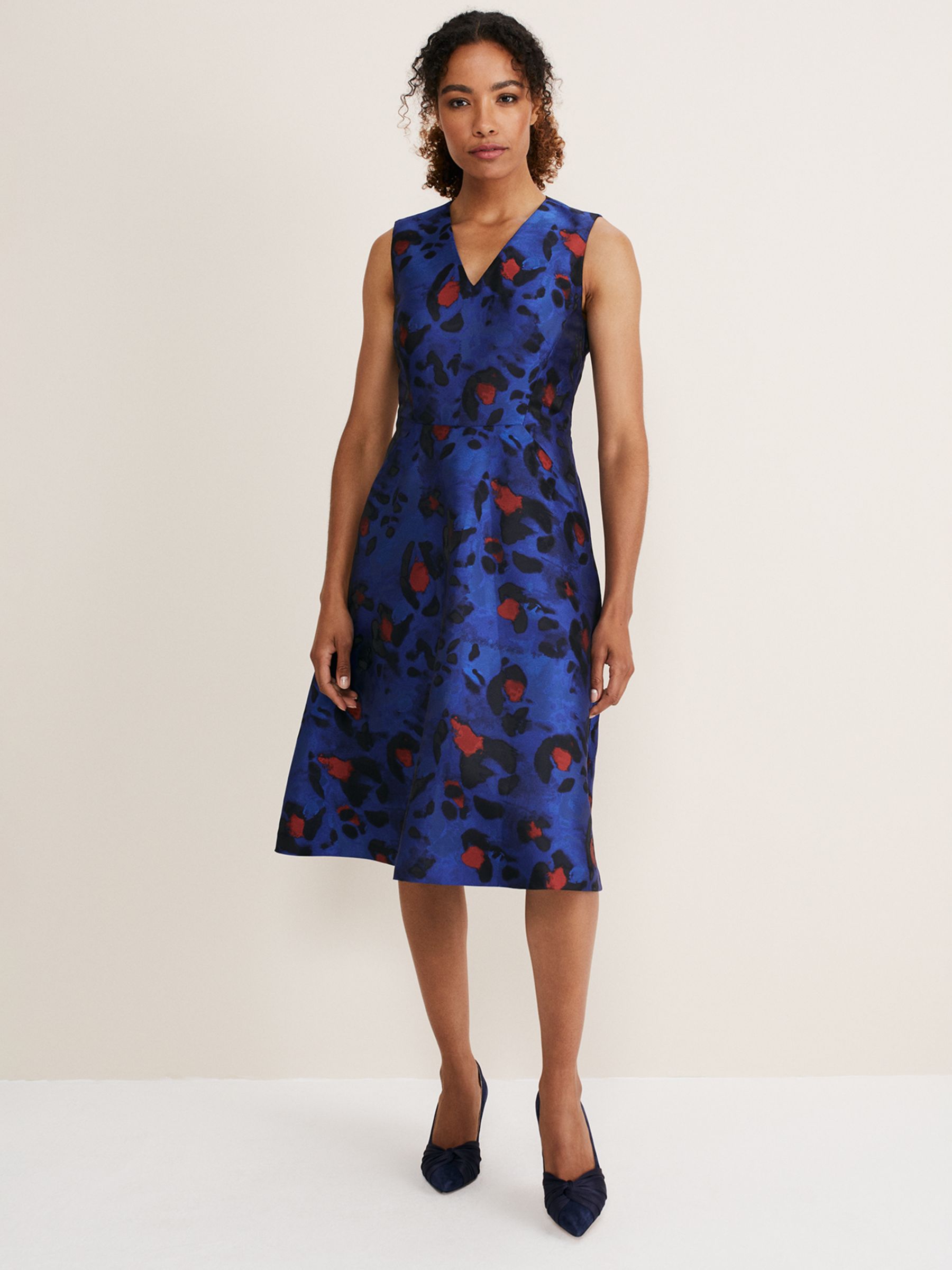 Phase Eight Kendal Court Shoes, Navy at John Lewis & Partners