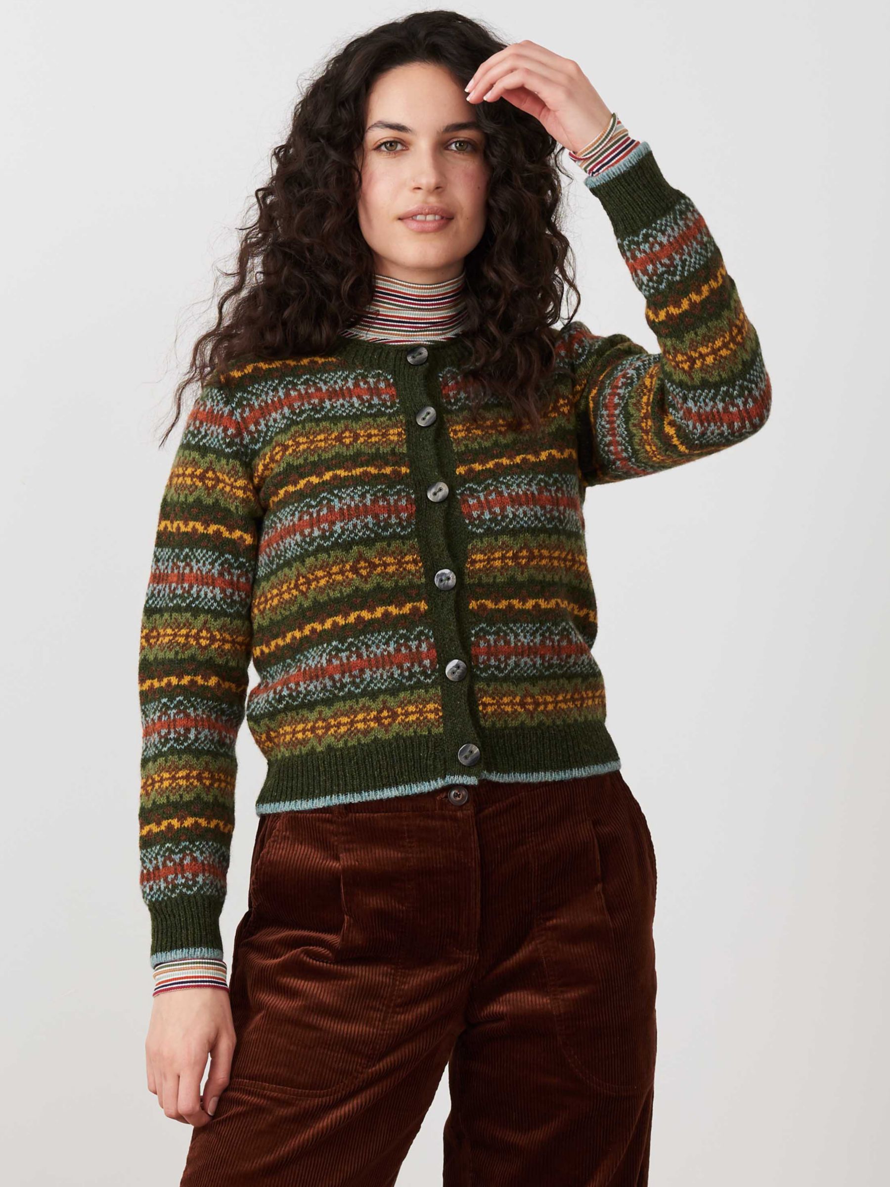 Brora Wool Fair Isle Cardigan