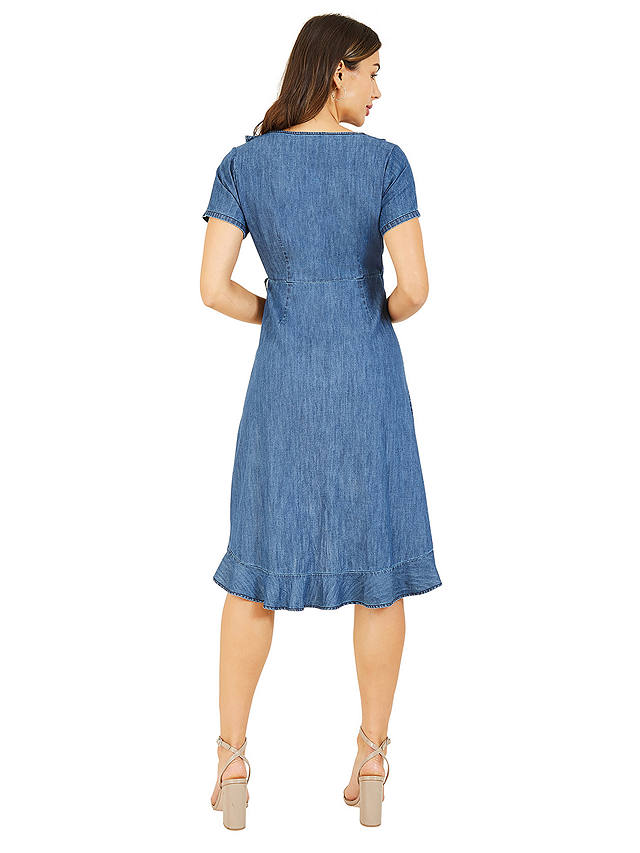 Yumi Wrap Denim Dress, Blue