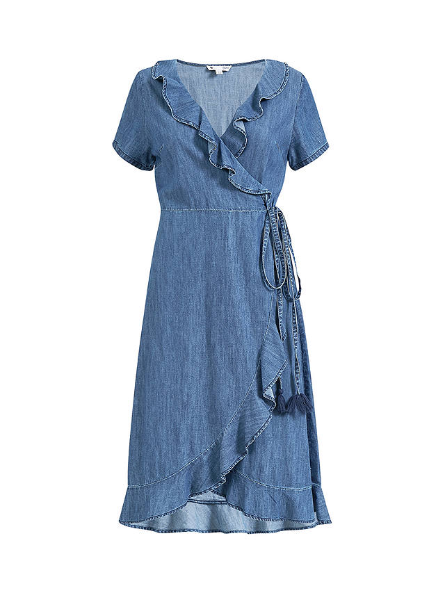Yumi Wrap Denim Dress, Blue