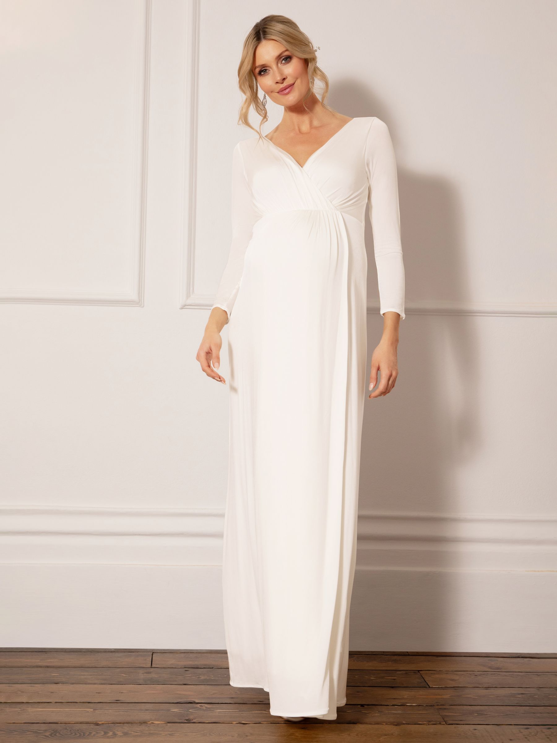 Tiffany Rose Isabella Hidden Split Maternity Wedding Dress, Ivory at John  Lewis & Partners