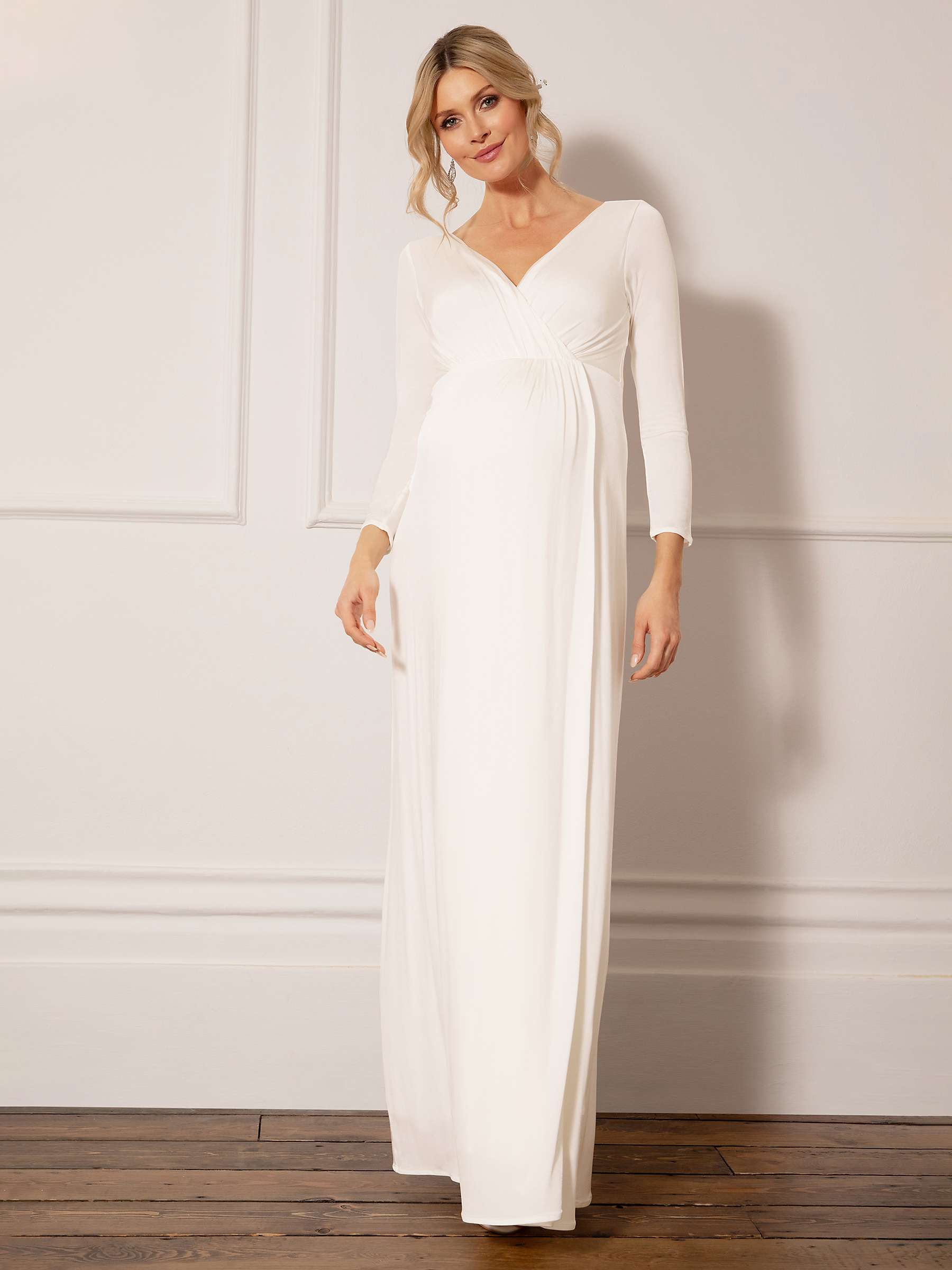 Buy Tiffany Rose Isabella Hidden Split Maternity Wedding Dress, Ivory Online at johnlewis.com