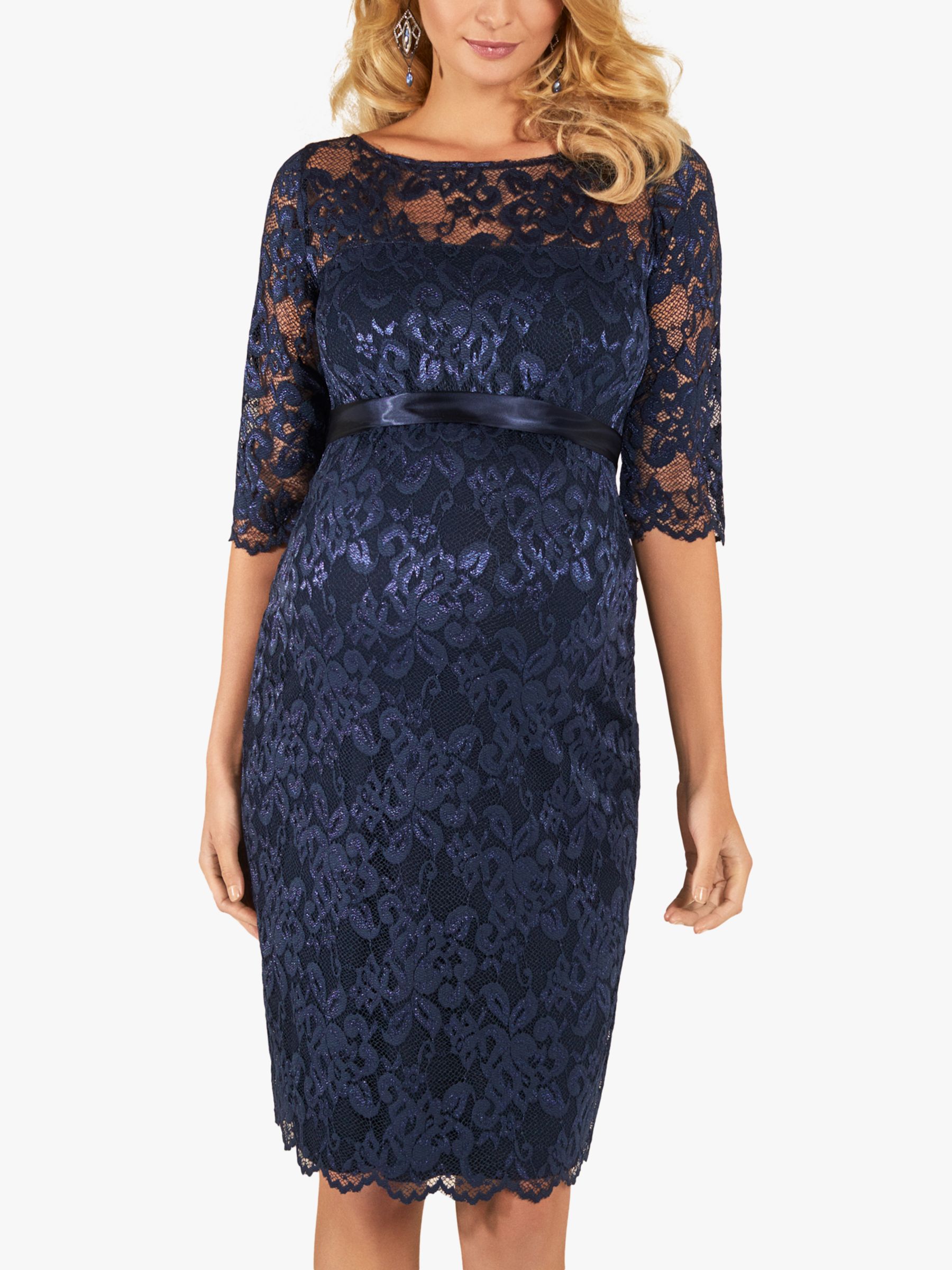 Tiffany Rose Amelia Lace Maternity Dress Short (Windsor Blue)