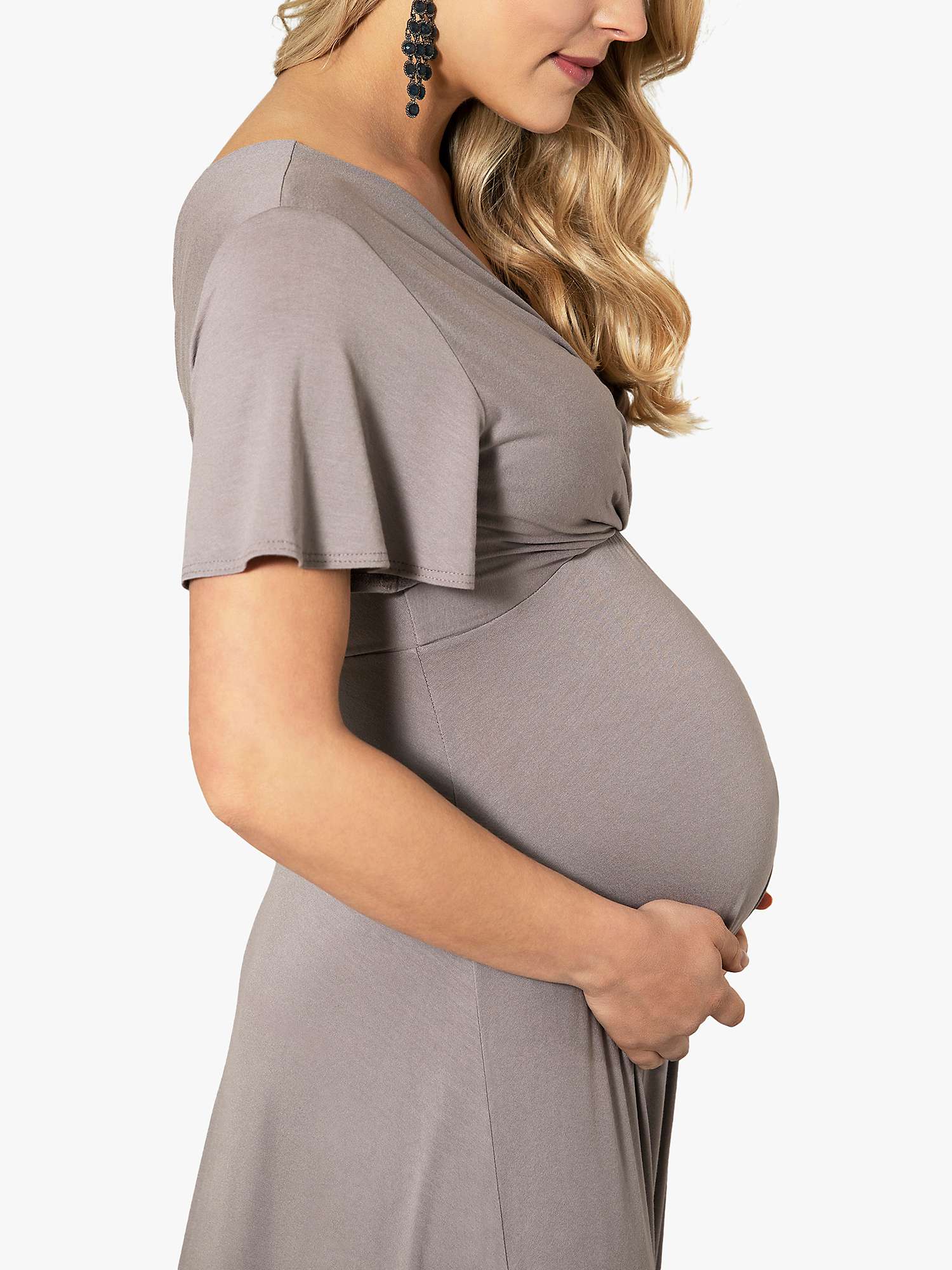 Buy Tiffany Rose Plain Waterfall Midi Maternity Dress Online at johnlewis.com