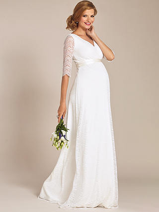Tiffany Rose Amily Lace Maternity Wedding Dress, Ivory
