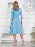 Jolie Moi Paige 3/4 Sleeve Flared Dress