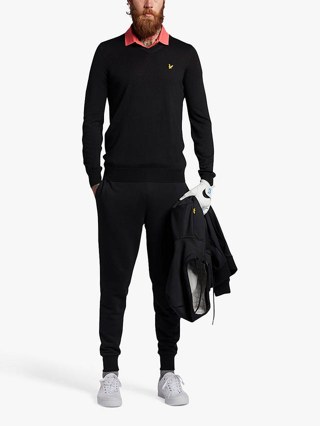 Lyle & Scott Classic V-Neck Jumper, Z865 Jet Black