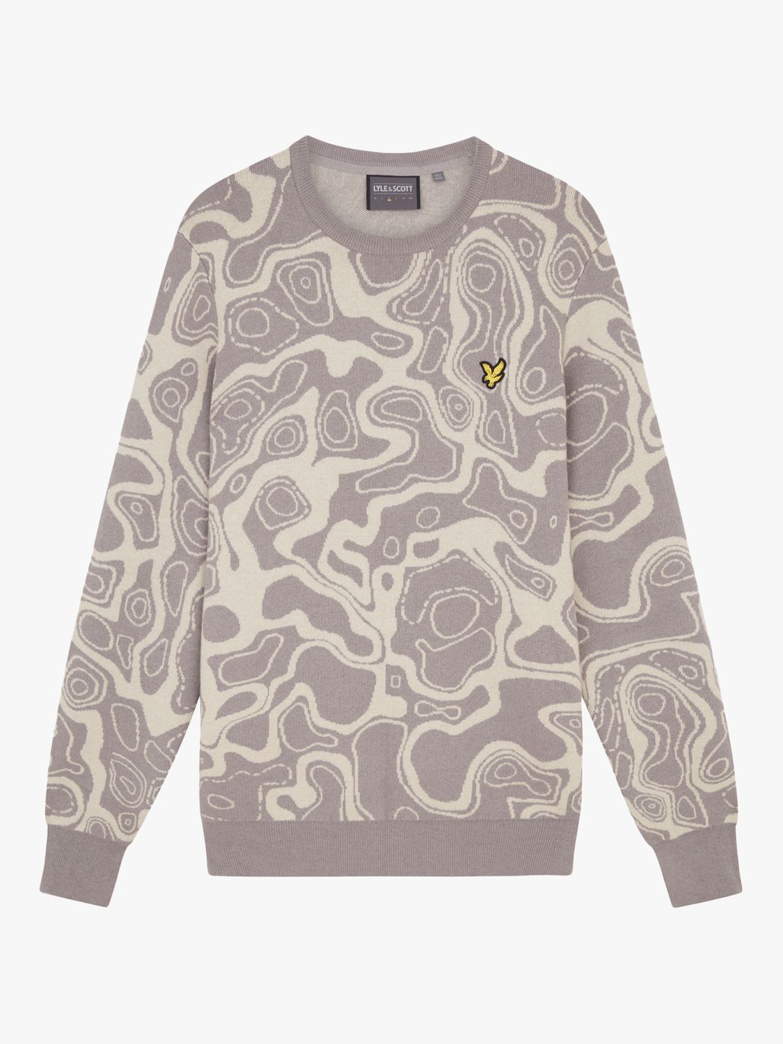 Lyle & Scott Contour Abstract Pullover Jumper at John Lewis & Partners