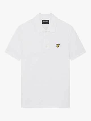Lyle & Scott Short Sleeve Plain Polo Shirt, White