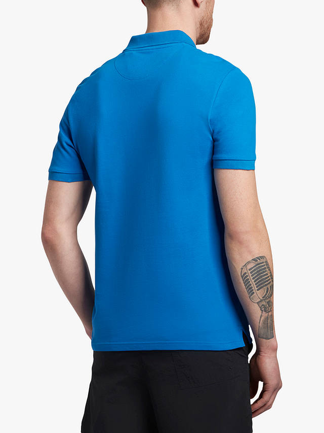 Lyle & Scott Short Sleeve Polo Shirt, W489 Bright Blue