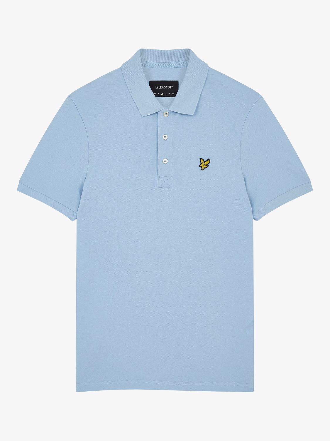Lyle & Scott Short Sleeve Polo Shirt, W487 Light Blue, XS