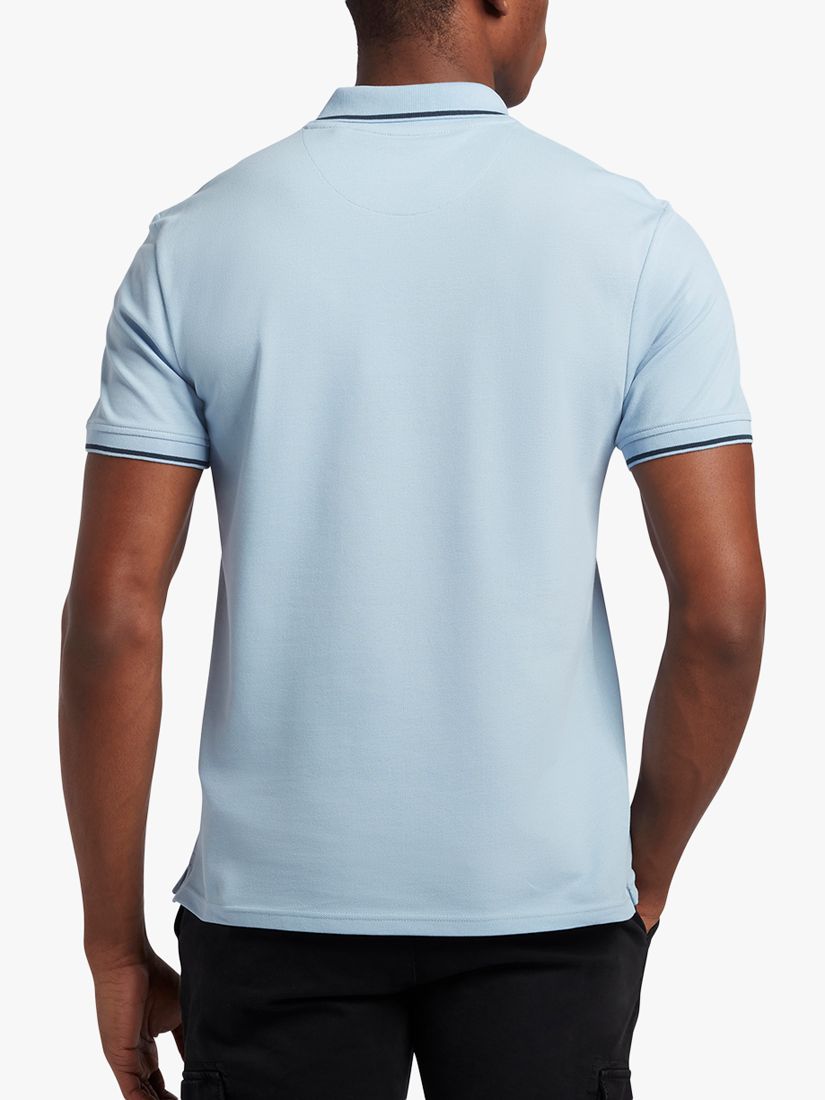 Lyle & Scott Short Sleeve Tipped Polo Shirt, W535 Blue/Navy, XS