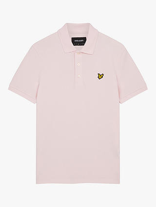 Lyle & Scott Short Sleeve Polo Shirt, W488 Light Pink
