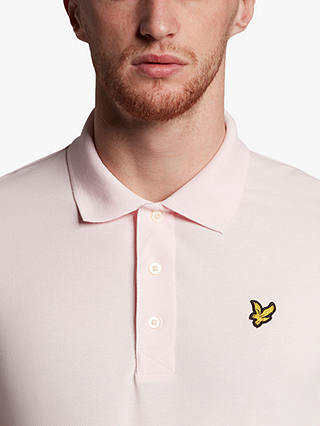 Lyle & Scott Short Sleeve Polo Shirt, W488 Light Pink