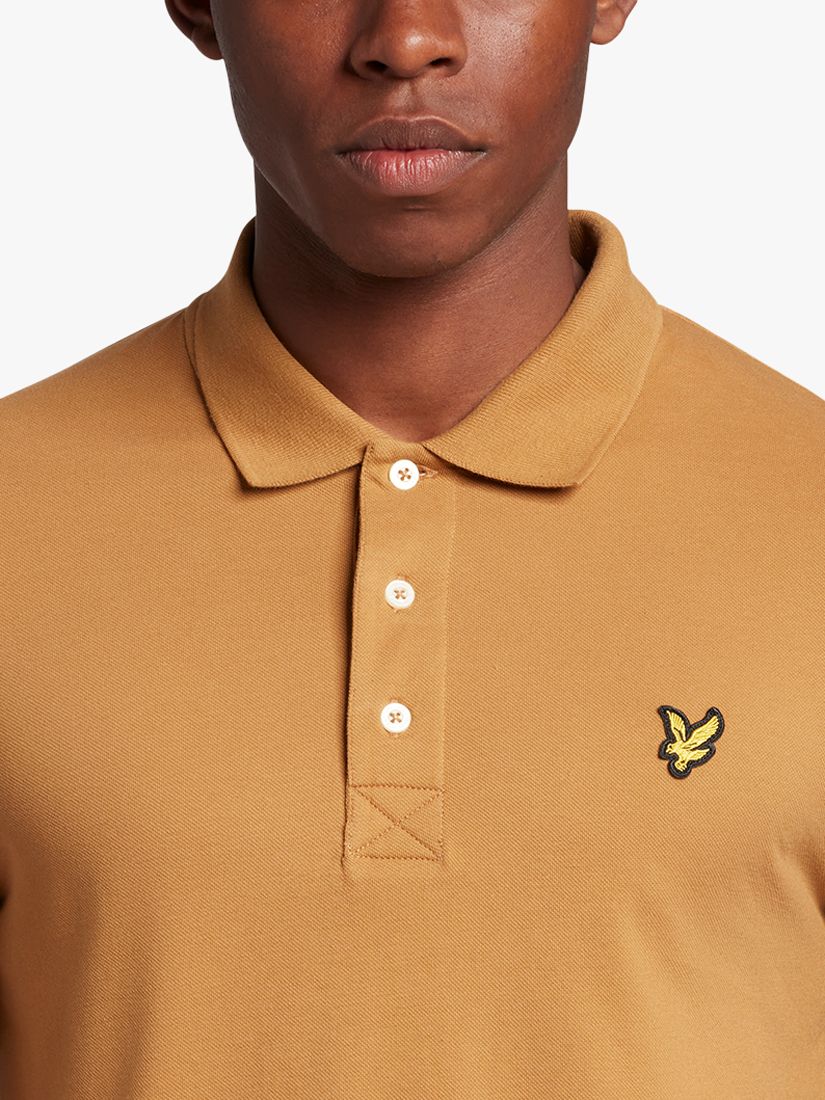 Lyle & Scott Short Sleeve Polo Shirt, W704 Anniversary Gold, XL