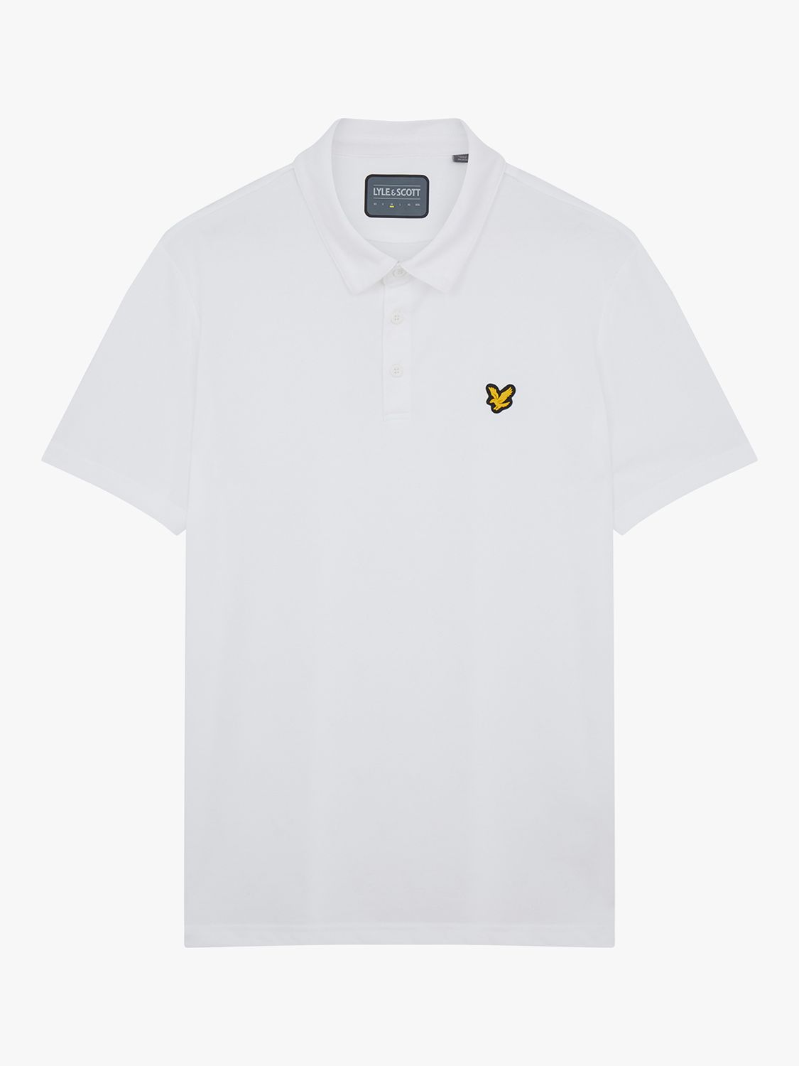 Lyle & Scott Jacquard Polo Shirt, White, XS