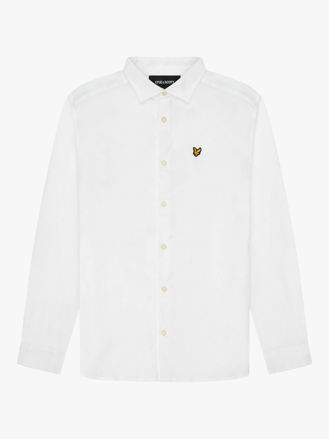Lyle & Scott Long Sleeve Poplin Shirt, White, XS