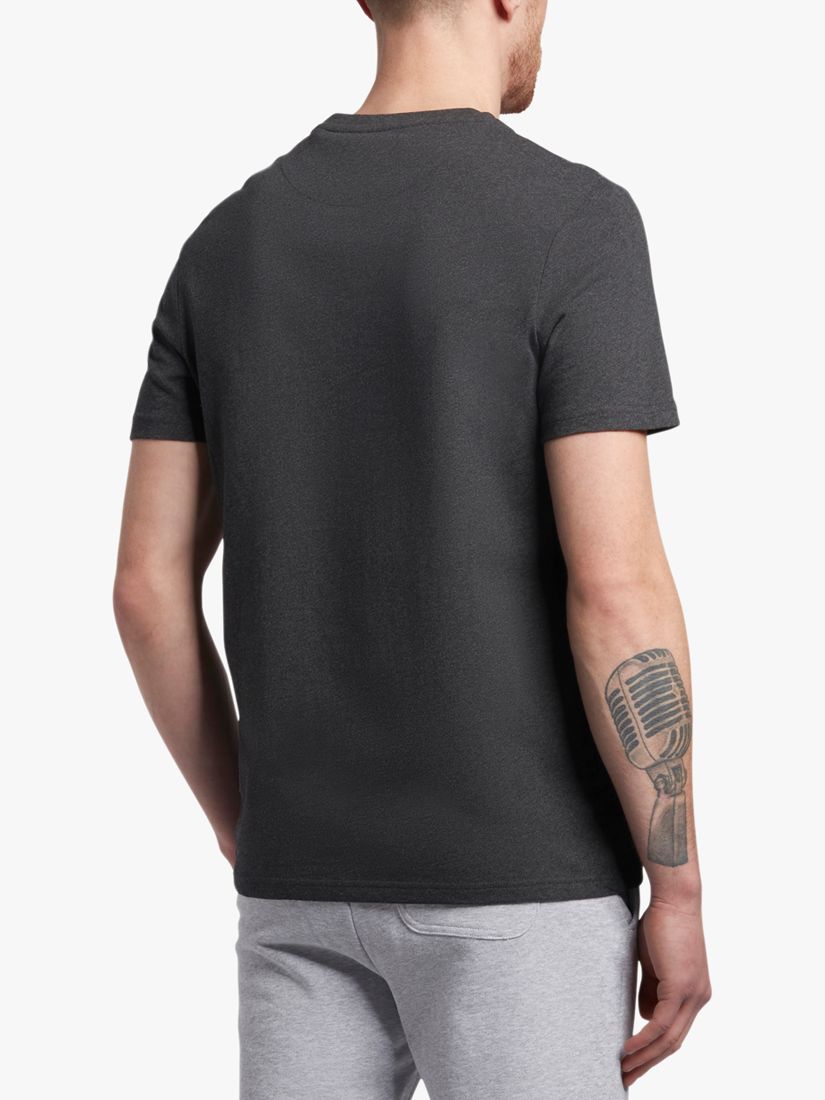 Lyle & Scott Plain Crew Neck T-Shirt, Charcoal Marl, XS