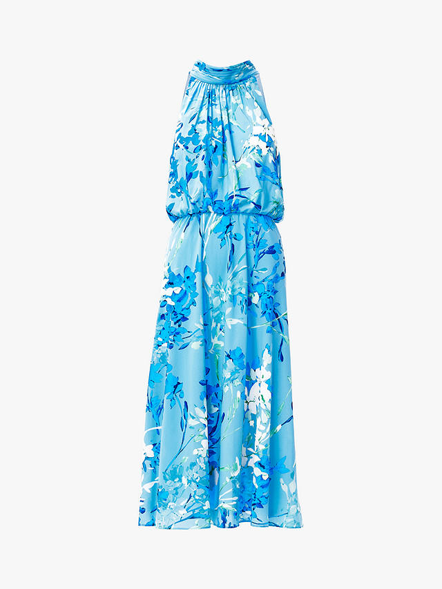 Adrianna Papell Floral Print Midi Dress, Peri/Multi