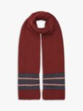 Celtic & Co. Lambswool Fair Isle Scarf, Pillarbox Red