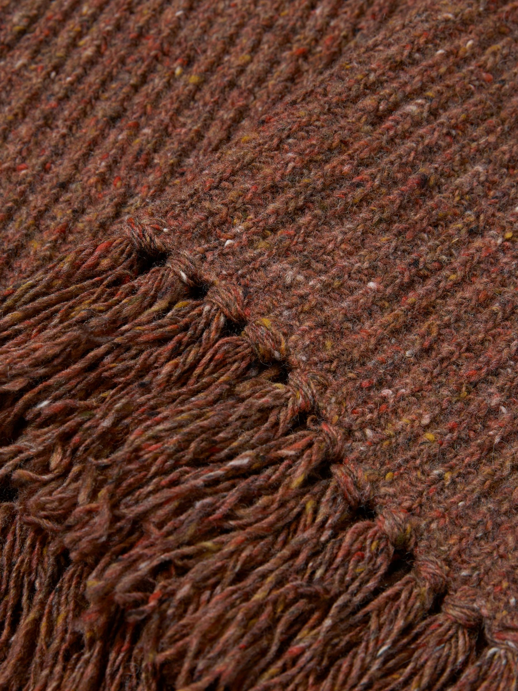 Celtic & Co. Donegal Rib Scarf, Rust, One Size