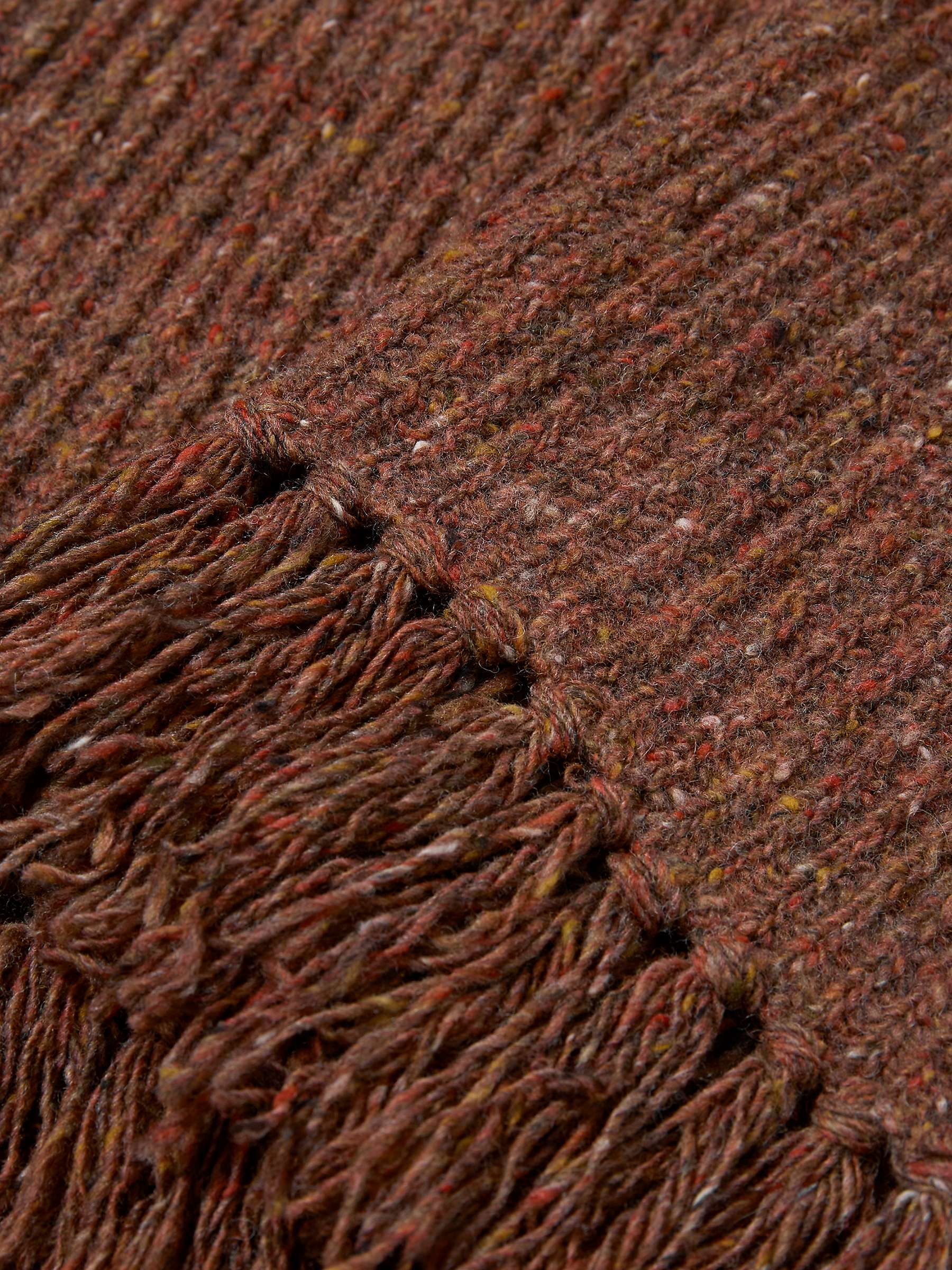 Buy Celtic & Co. Donegal Rib Scarf, Rust Online at johnlewis.com