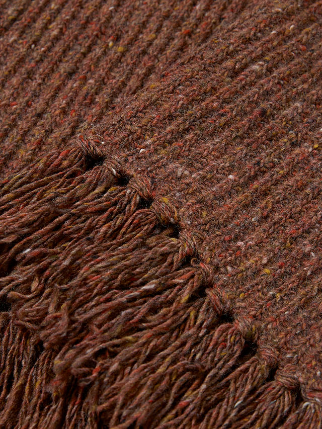 Celtic & Co. Donegal Rib Scarf, Rust