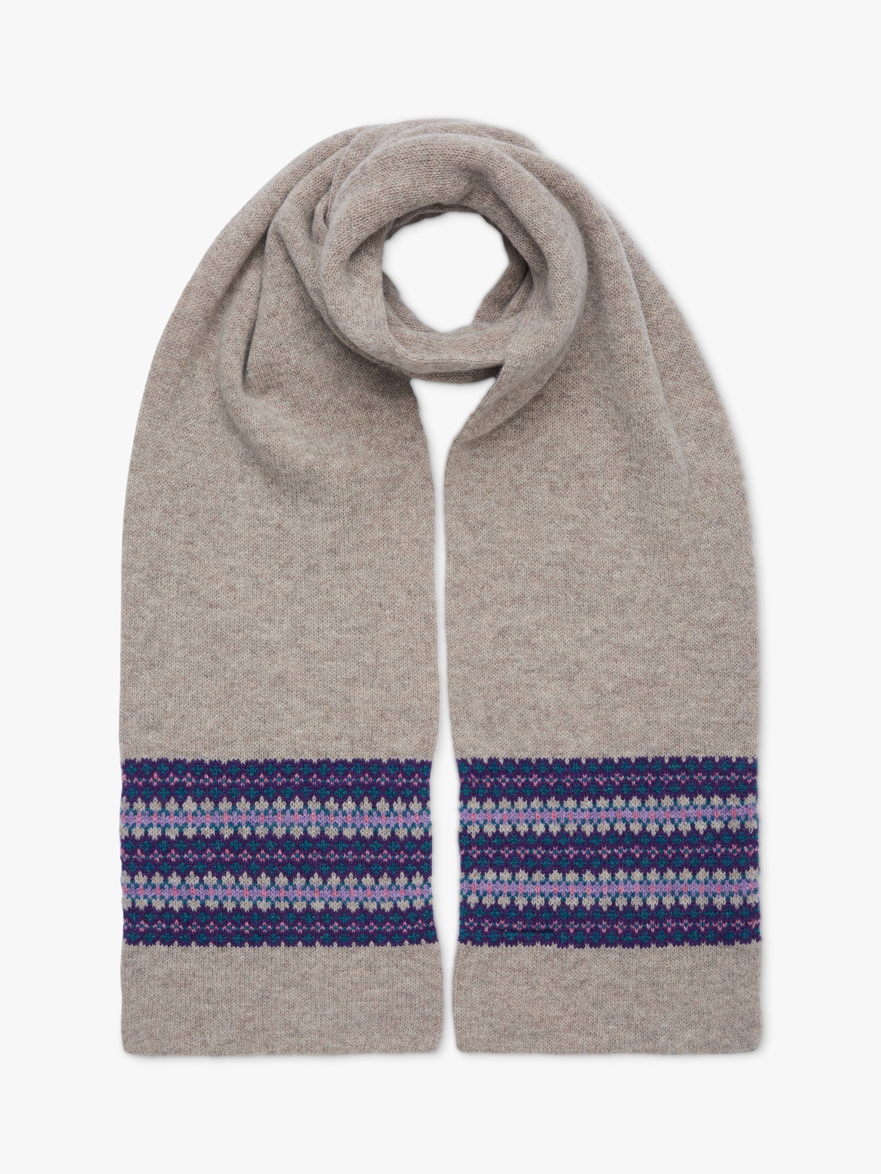 Celtic & Co. Men's Fair Isle Lambswool Scarf