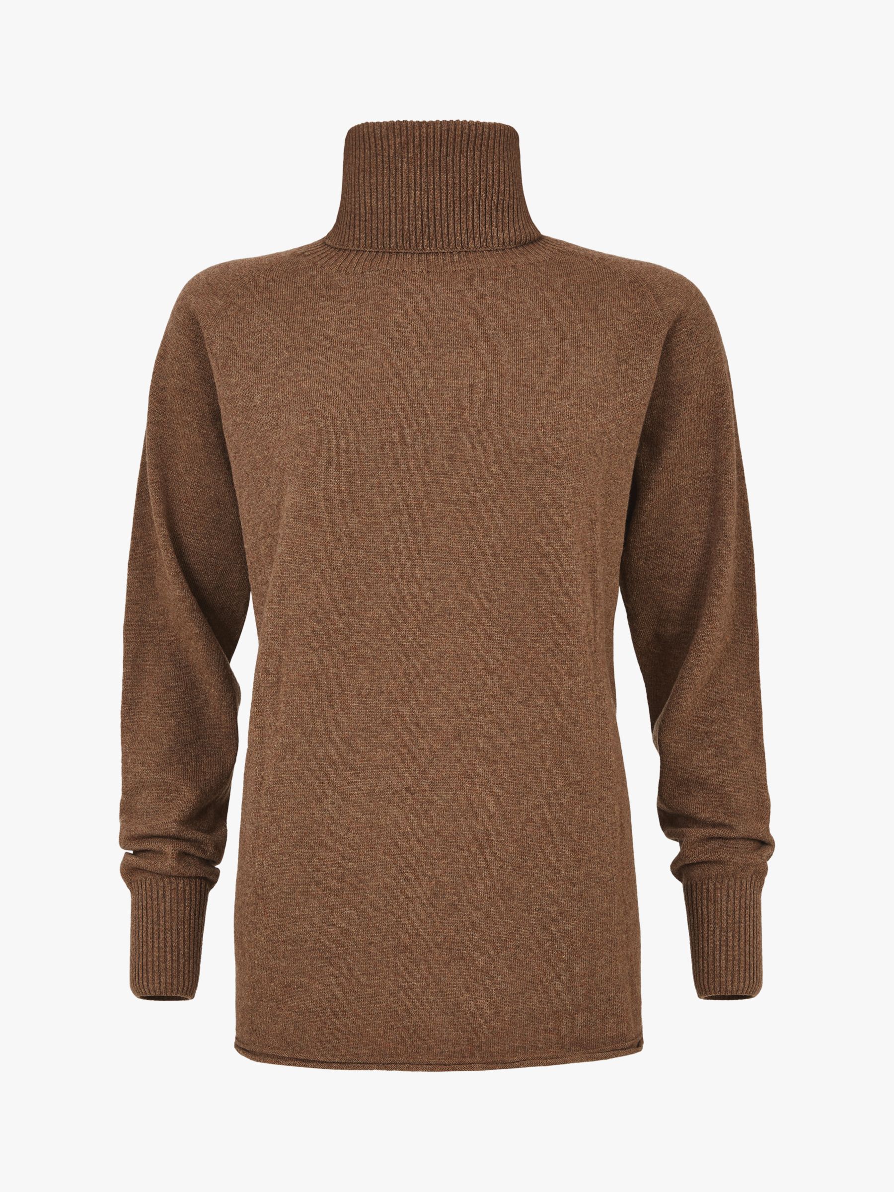 Buy Celtic & Co. Geelong Slouch Roll Neck Jumper, Rust Online at johnlewis.com