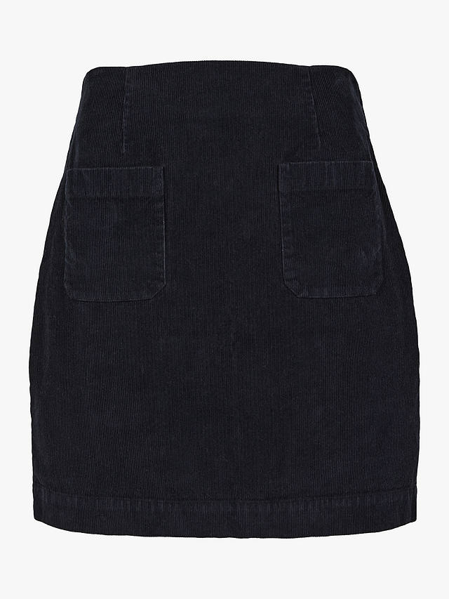 Celtic & Co. Cotton Corduroy Knee Length Skirt, Dark Navy