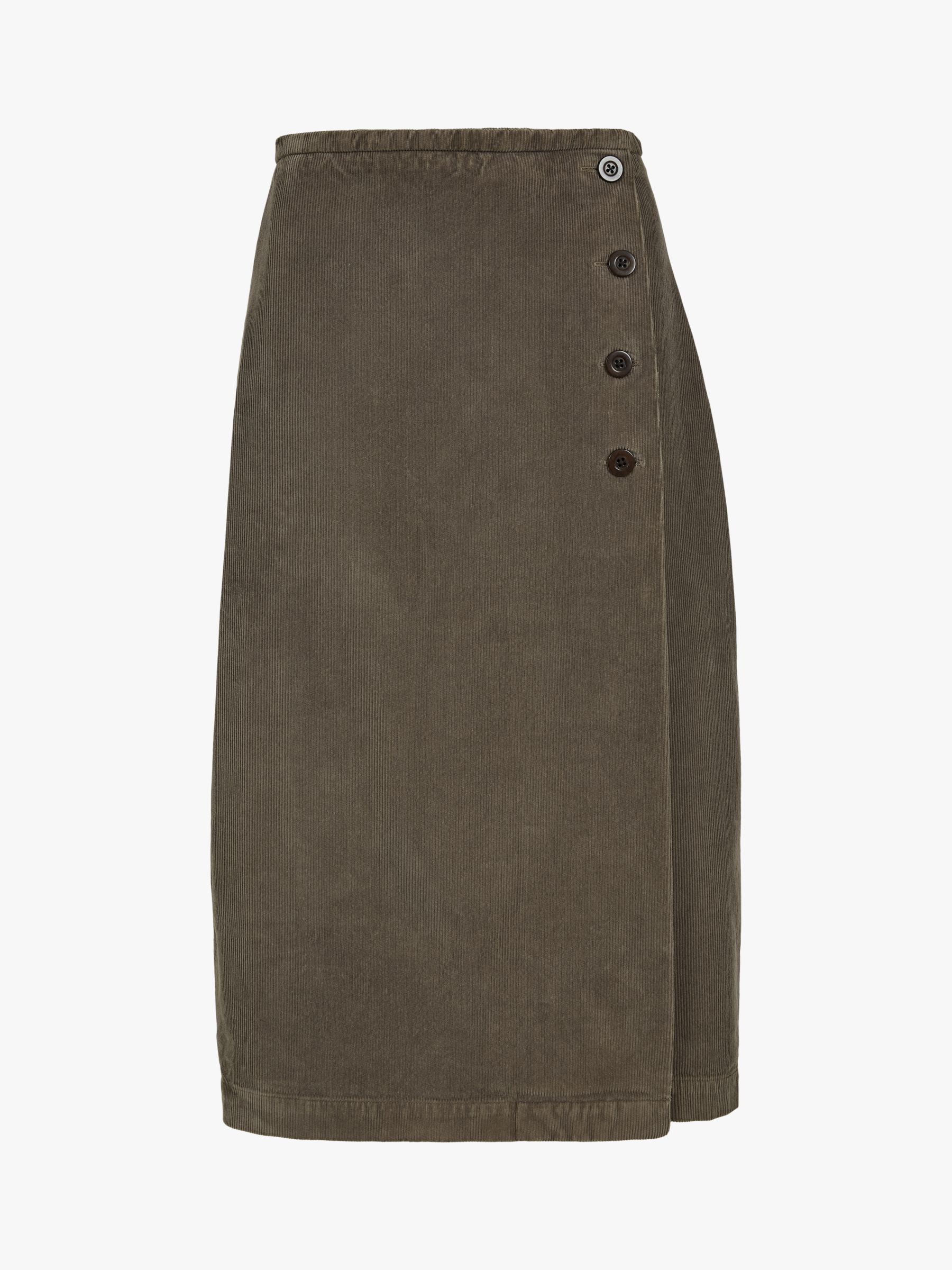 Buy Celtic & Co. Organic Cotton Corduroy Skirt, Mushroom Online at johnlewis.com