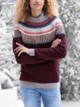 Celtic & Co.Statement Donegal Jumper, Damson