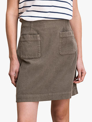 Celtic & Co. Cotton Corduroy Knee Length Skirt, Mushroom