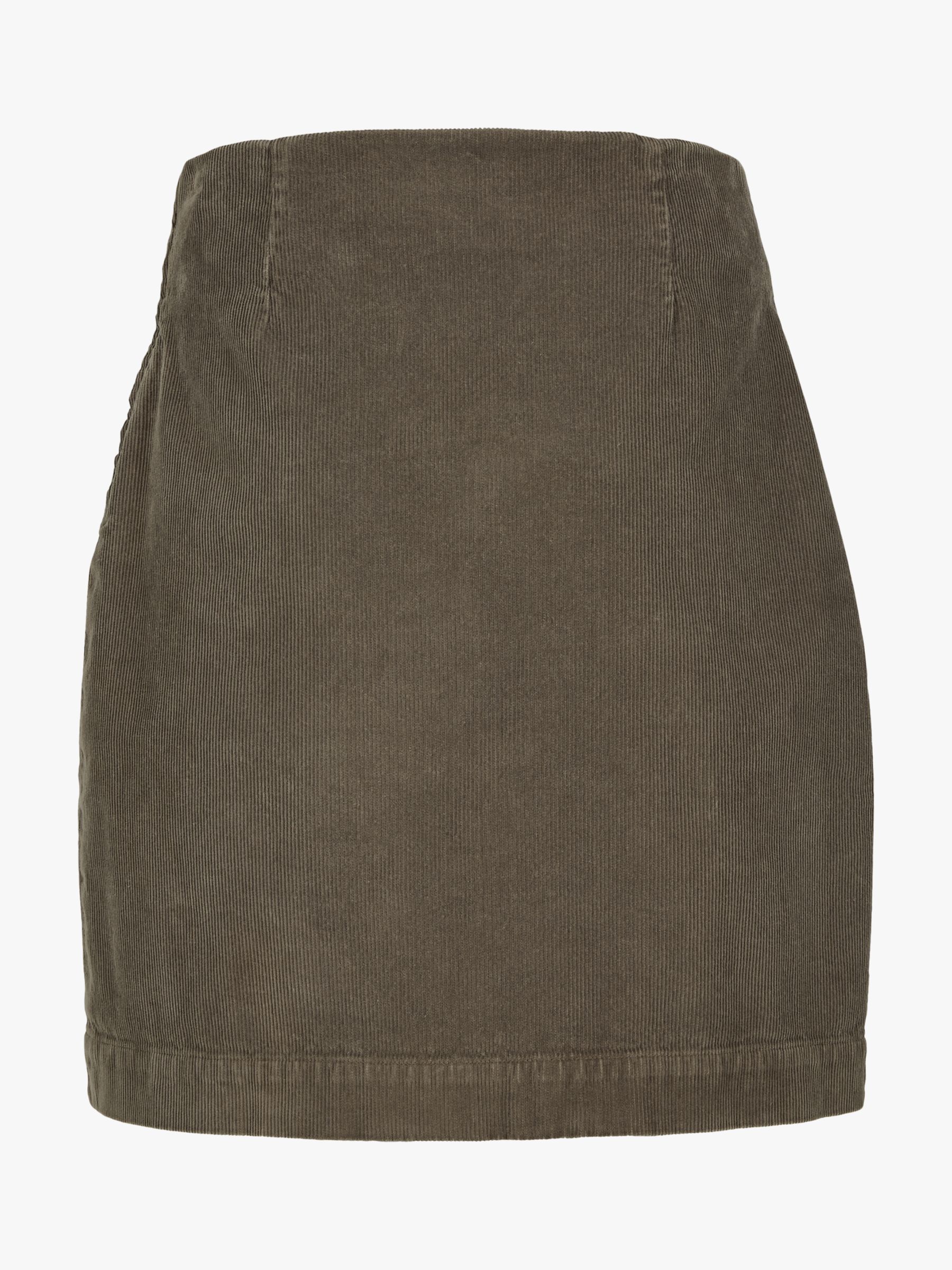 Buy Celtic & Co. Cotton Corduroy Knee Length Skirt, Mushroom Online at johnlewis.com