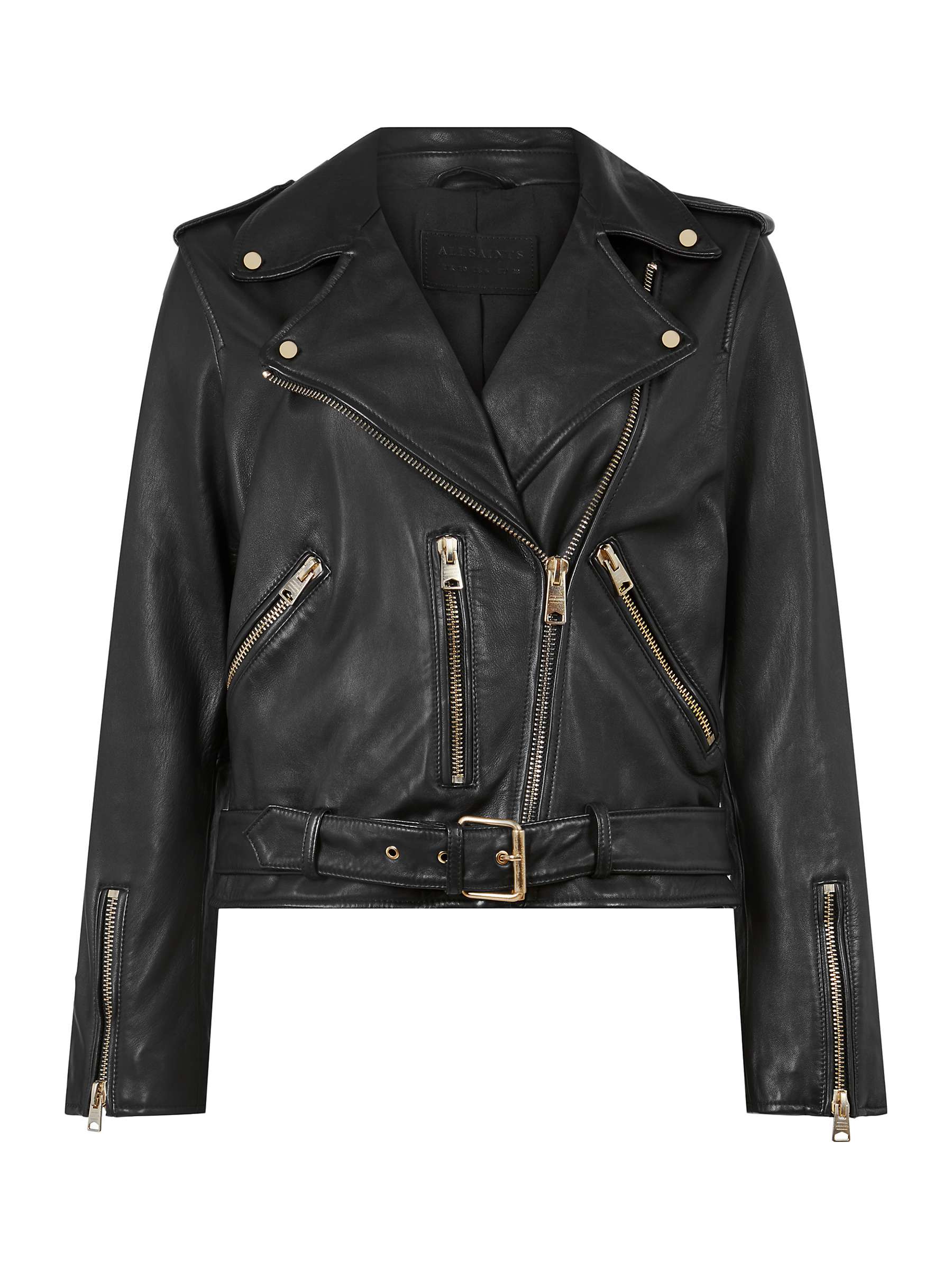 Buy AllSaints Balfern Leather Biker Jacket Online at johnlewis.com