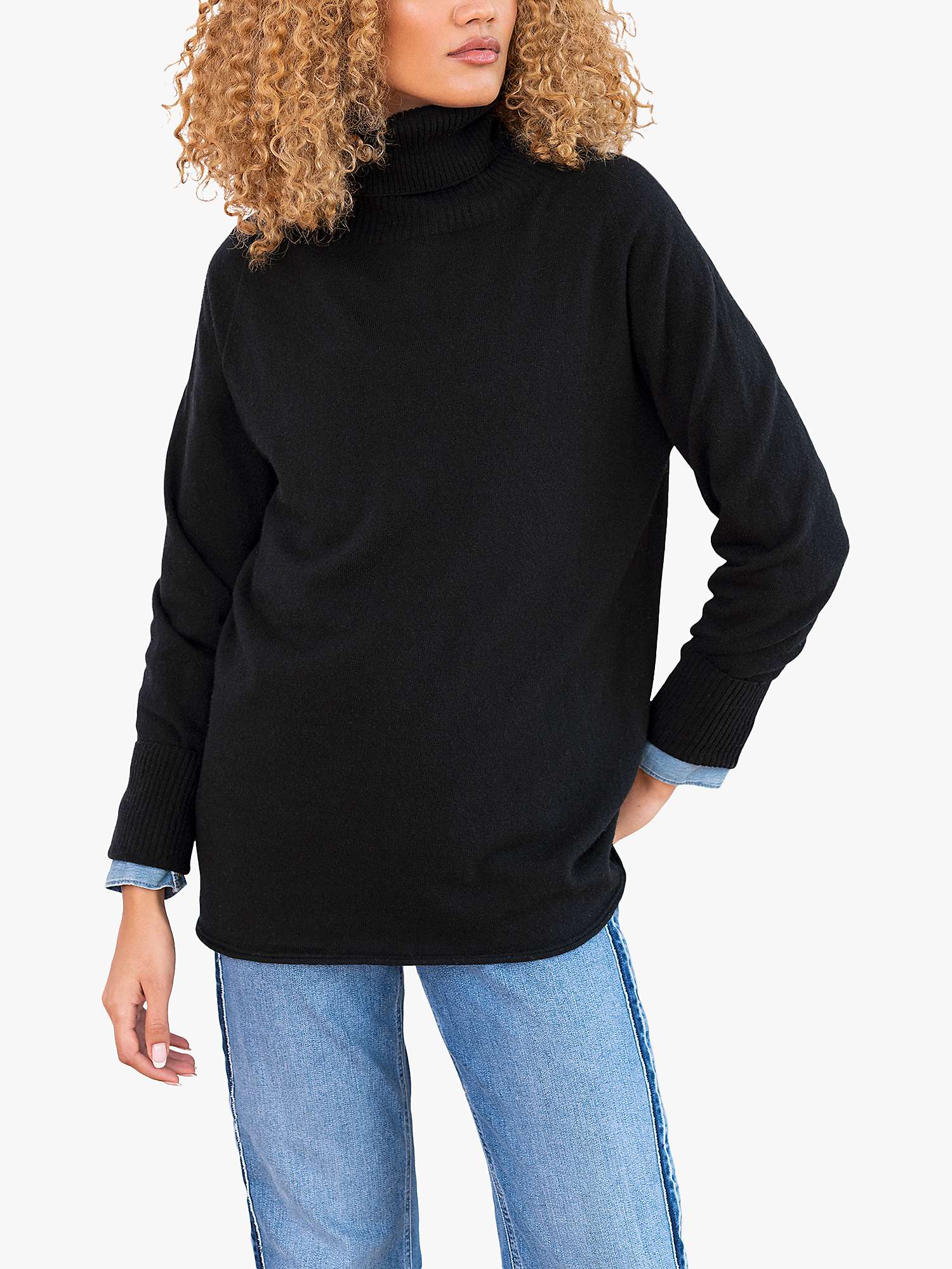 Buy Celtic & Co. Geelong Slouch Roll Neck Jumper Online at johnlewis.com