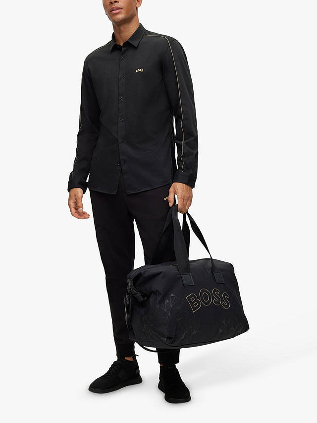 BOSS Brycen Long Sleeve Shirt, Black at John Lewis & Partners