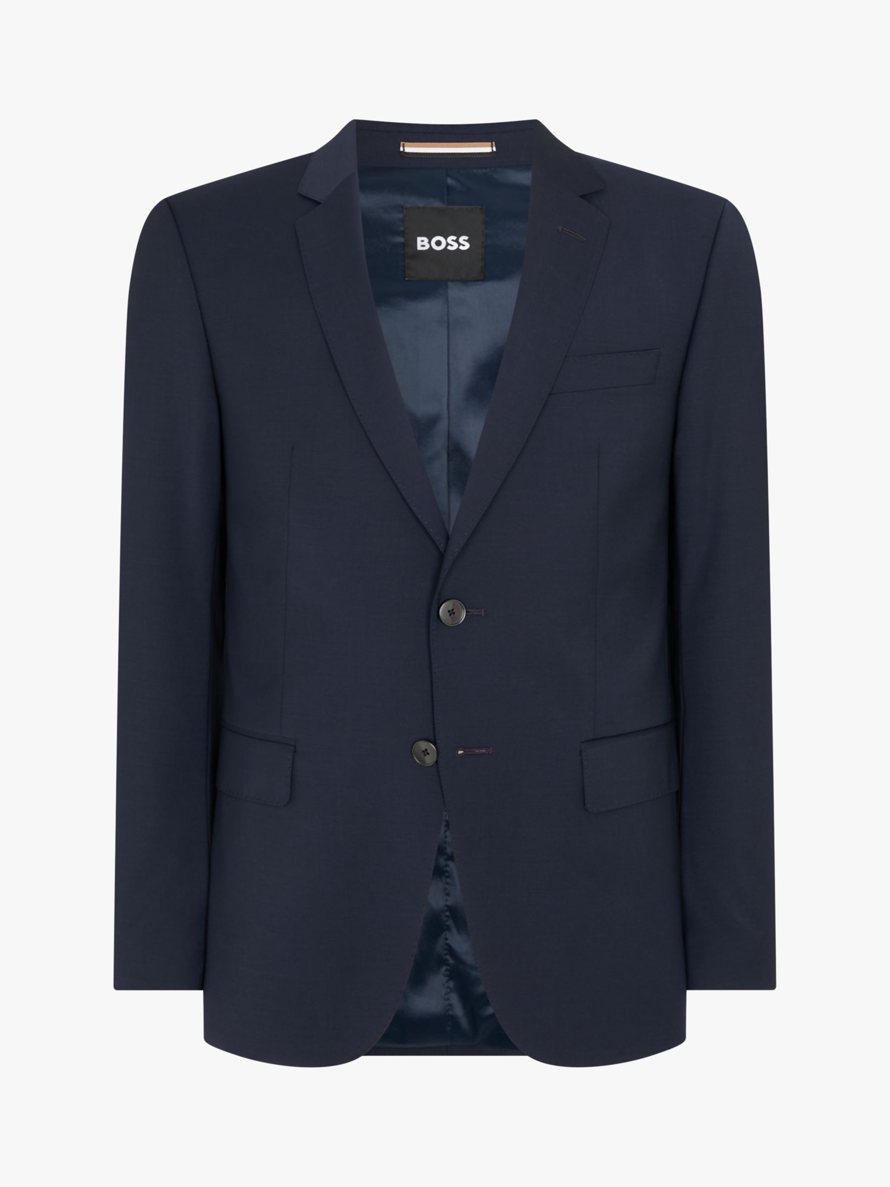 Buy HUGO Virgin Wool Slim Fit Suit Jacket, Dark Blue Online at johnlewis.com