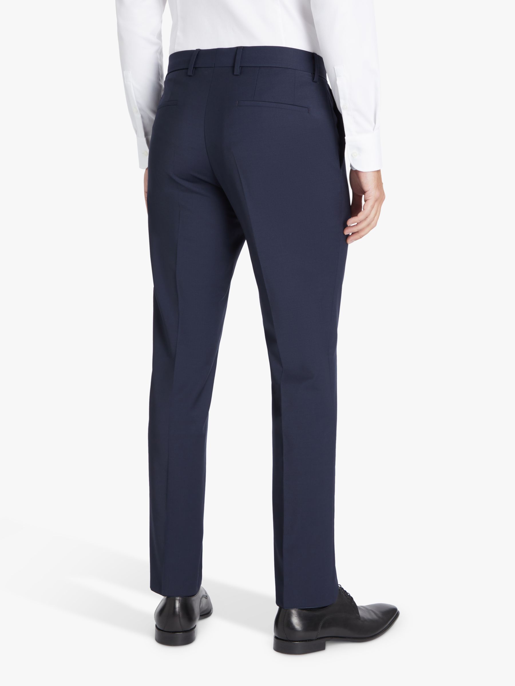 Buy HUGO Genius Virgin Wool Blend Slim Fit Suit Trousers, Dark Blue Online at johnlewis.com