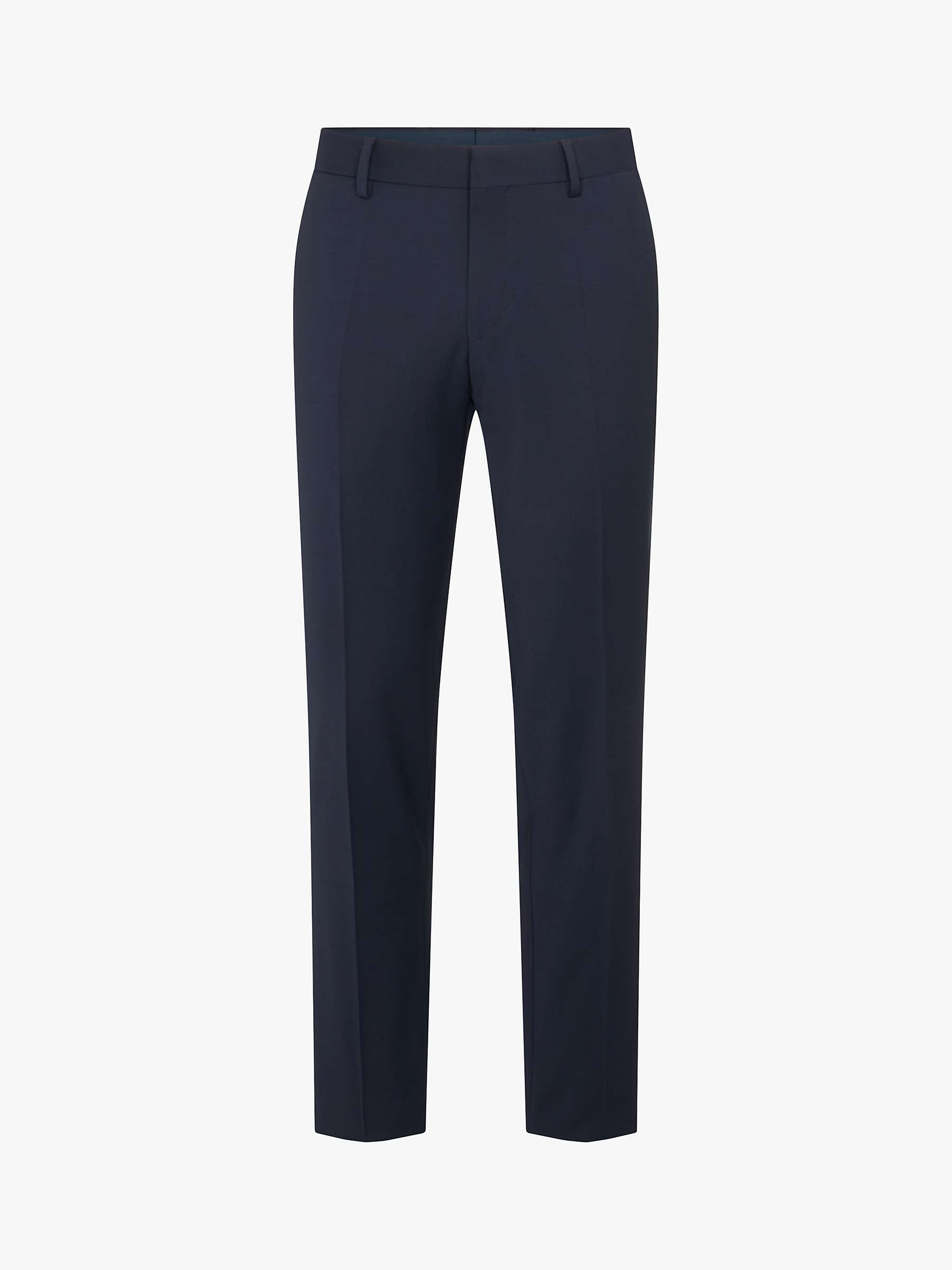 Buy HUGO Genius Virgin Wool Blend Slim Fit Suit Trousers, Dark Blue Online at johnlewis.com