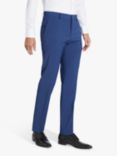 HUGO Genius Virgin Wool Blend Slim Fit Check Suit Trousers, Navy