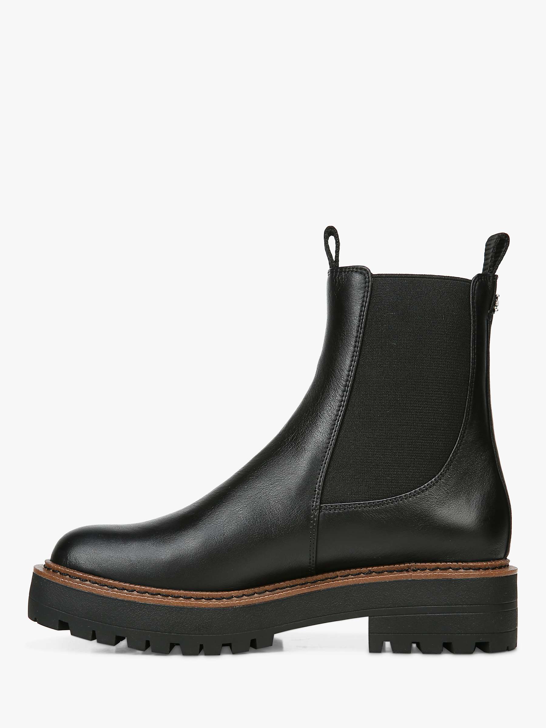 Sam Edelman Laguna Leather Chelsea Boots, Black at John Lewis & Partners