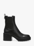 Sam Edelman Anderson Block Heel Leather Ankle Boots, Black