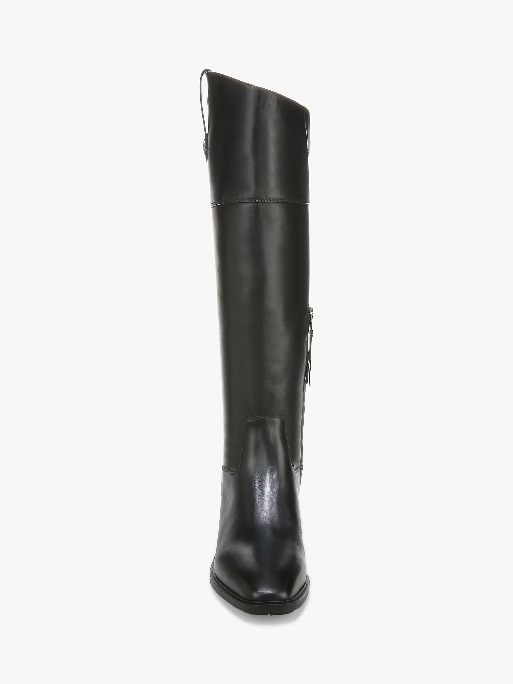 Sam Edelman Drina Leather Boots, Black at John Lewis & Partners