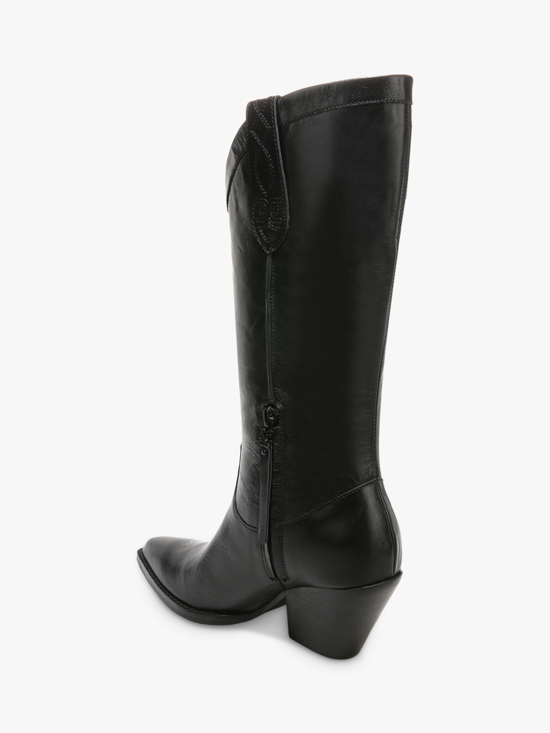 Sam Edelman Jamie Leather Calf Boots , Black, 3