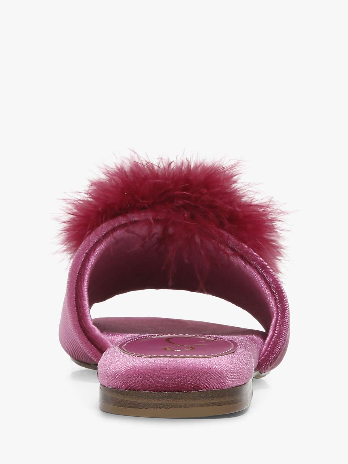 Buy Sam Edelman Francie Pom Pom Velvet Slider Slippers Online at johnlewis.com